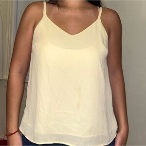 Forever 21 Light Yellow Camisole Top